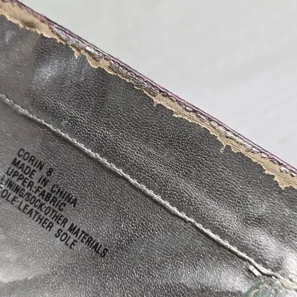 Apple Bottoms Purple Snakeskin Heels - Picture 7 of 9